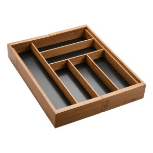 Tava extensibila pentru tacamuri, bambus, 43 x 35-57 cm - Kesper