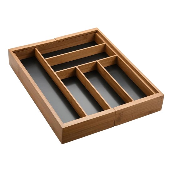 Tava extensibila pentru tacamuri, bambus, 43 x 35-57 cm - Kesper