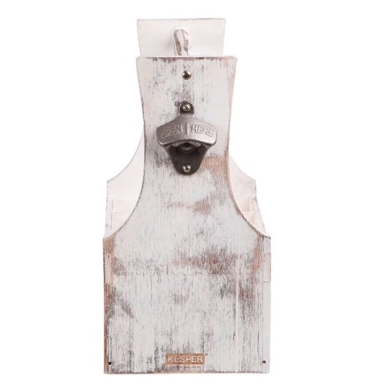 Lada transport sticle bere, cu 6 compartimente, Vintage White - Kesper