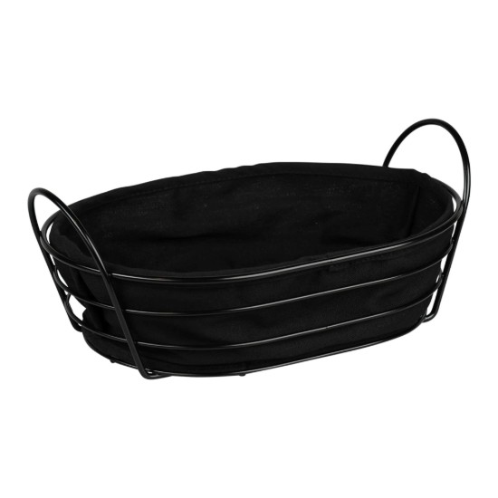 Cos pentru paine, metal, 28 x 20 cm, Negru - Kesper