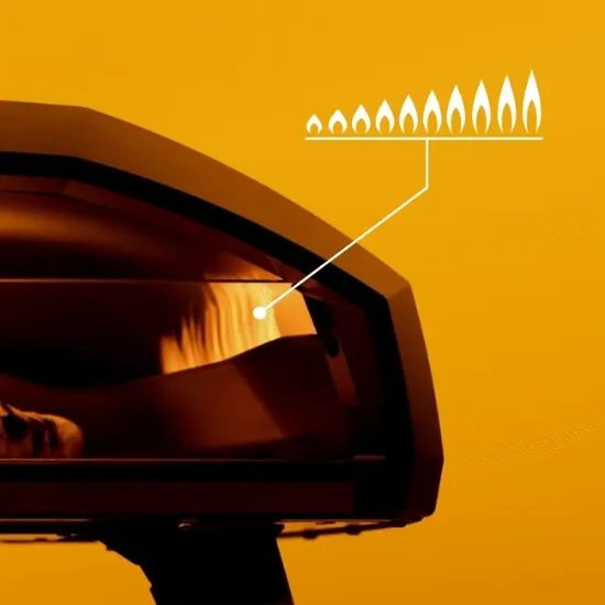 Cuptor pe gaz pentru pizza, "Koda 2 Pro", Negru - Ooni