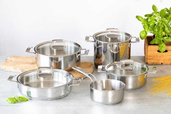 Set vase de gatit, inox, 9 piese, "Signature" - BRA