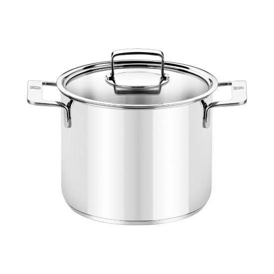 Oala inox, cu capac, 22cm/6,5L, "Signature" - BRA