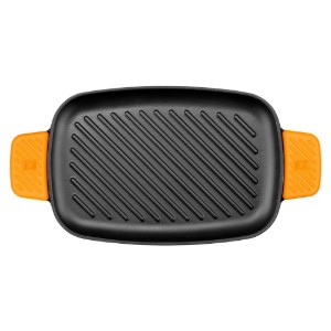 Tava grill, fonta, 33 x 22 cm, "Efficient Iron" - BRA