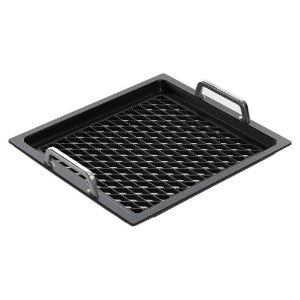 Tava grill, aluminiu, cu manere, 35,5 x 32,5 cm GN 2/3 - AMT Gastroguss