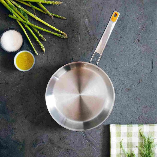 Tigaie inox, 3-Ply, 18 cm, "Efficient Inox" - BRA