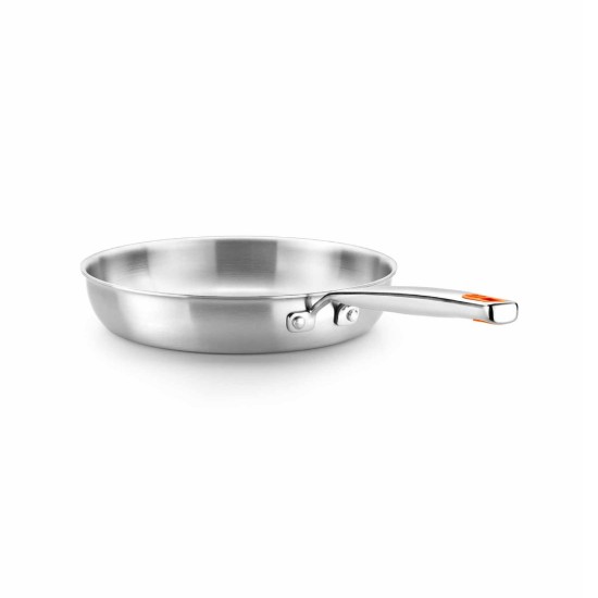 Tigaie inox, 3-Ply, 24 cm, "Efficient Inox" - BRA