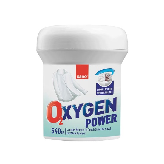 Pudra indepartare pete tesaturi albe, 540 g, "Oxygen Powder" - Sano