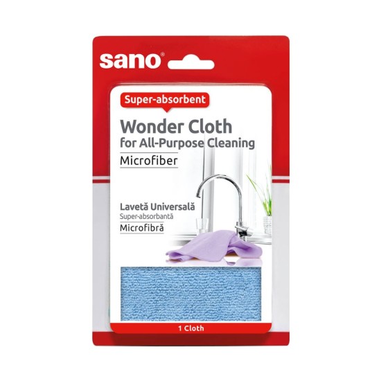 Laveta din microfibra, 30 x 30 cm - Sano