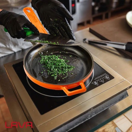 Tigaie fonta, 16 cm, Portocaliu - LAVA