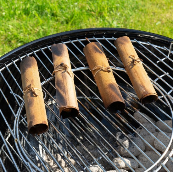 Set fasii din lemn 12 bucati 19x17 cm pentru gatit la gratar Grillart GA-1009-1