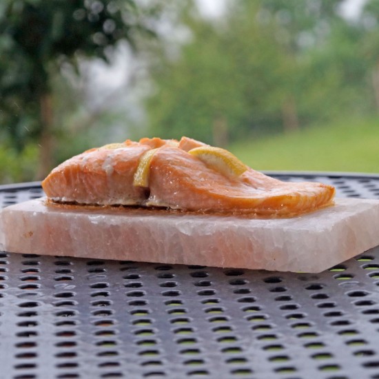 Placa patrata din sare de Himalaya 20x20x2,5 cm pentru gatit la gratar Grillart GA-1006-2