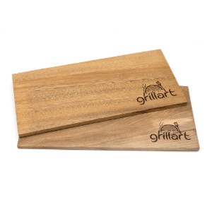 Set 2 placi din lemn de hicori XL 30x14,5x1 cm pentru gatit la gratar Grillart GA-1003-6