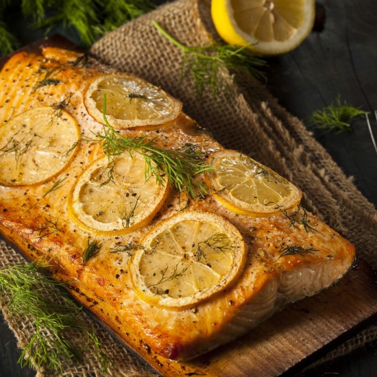 Set 2 placi din lemn de hicori XL 30x14,5x1 cm pentru gatit la gratar Grillart GA-1003-6