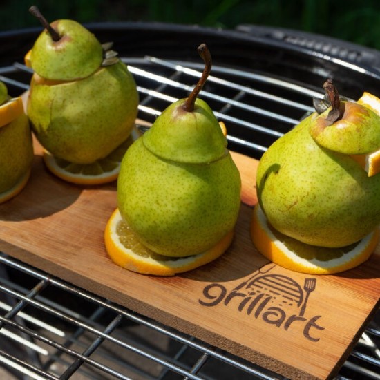 Set 2 placi din lemn de hicori XL 30x14,5x1 cm pentru gatit la gratar Grillart GA-1003-6