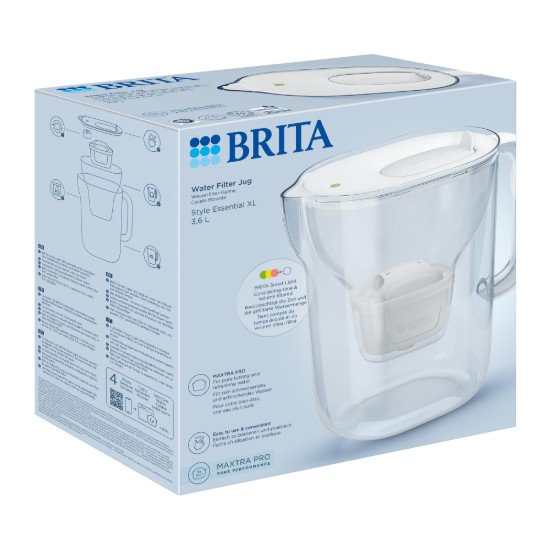 Cana filtranta BRITA Style Essential 3,6 L Maxtra Pro (White)