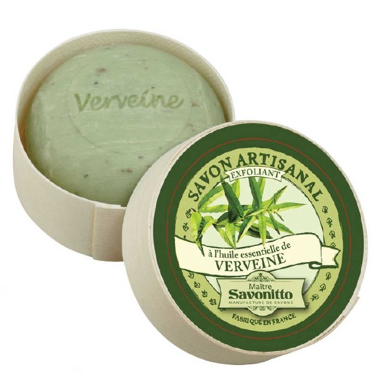 Set cadou cu lumanare parfumata si sapunuri cu verbina Maitre Savonitto