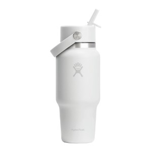 Sticla termos, inox, 710ml, "Wide Straw", Tonal White - Hydro Flask