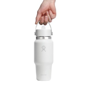 Sticla termos, inox, 710ml, "Wide Straw", Tonal White - Hydro Flask