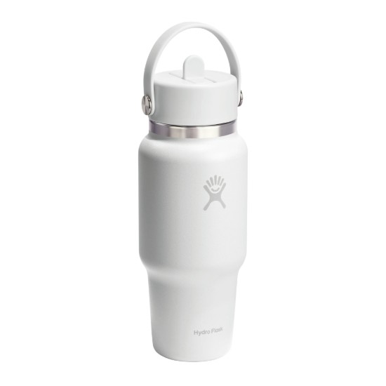 Sticla termos, inox, 710ml, "Wide Straw", Tonal White - Hydro Flask