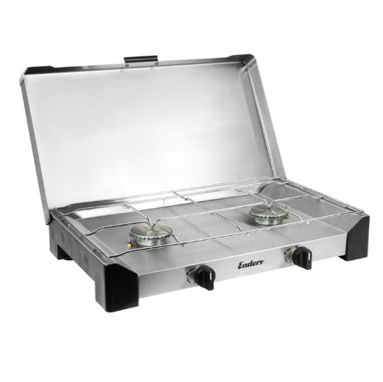 Aragaz de camping portabil pe gaz Enders Brisbane 2Z cu valva de siguranta 1860