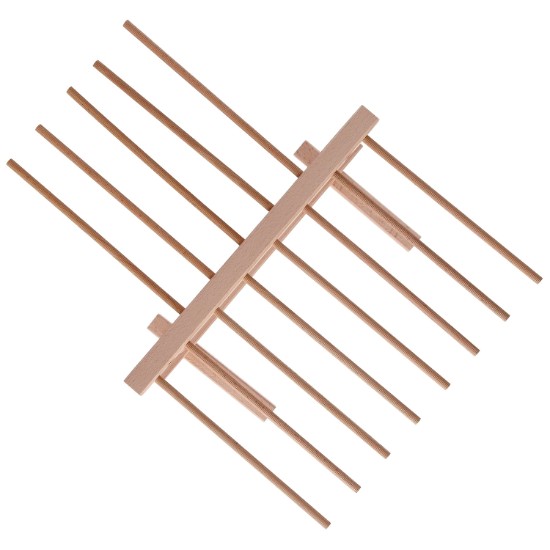 Suport uscare paste, 13 brate, lemn de fag, 36 x 30 cm - Zokura