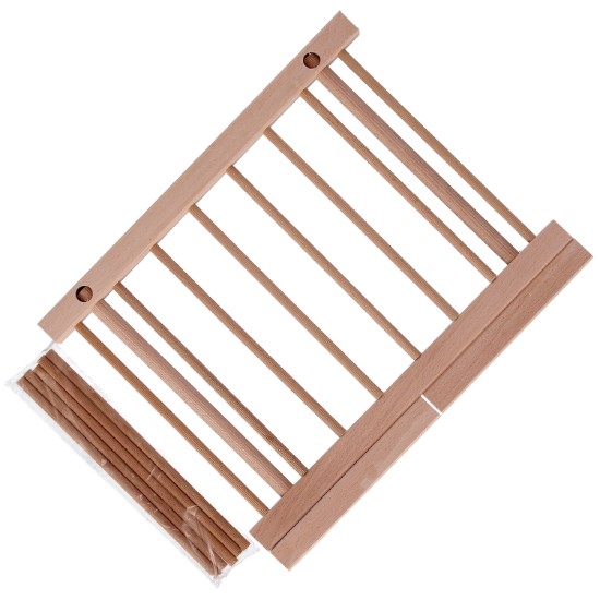 Suport uscare paste, 13 brate, lemn de fag, 36 x 30 cm - Zokura