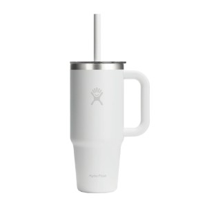 Pahar termos, inox, 710ml, cu capac transparent, "All Around Travel", White - Hydro Flask