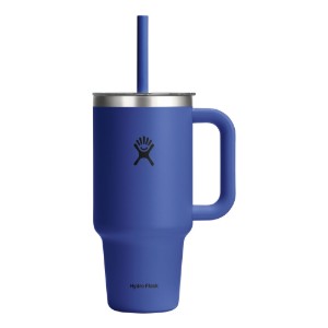 Pahar termos, inox, 950ml, cu capac transparent, "All Around Travel", Capri Blue - Hydro Flask