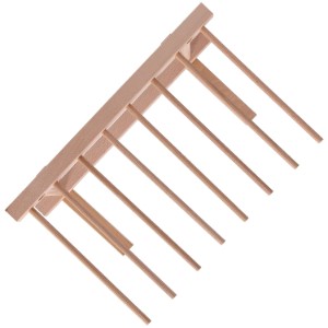 Suport uscare paste, 8 brate, lemn de fag, 36 x 30 cm - Zokura