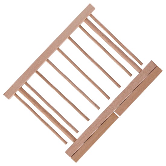 Suport uscare paste, 8 brate, lemn de fag, 36 x 30 cm - Zokura