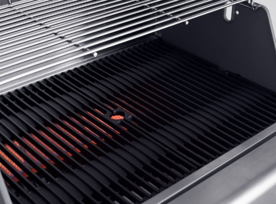 Gratar pe gaz cu 2 arzatoare infrarosu, incastrabil, gratare din fonta, Crossray by Heatstrip TCS2EU30