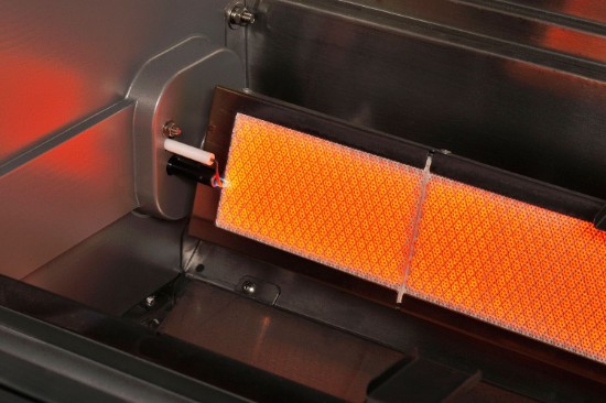 Gratar pe gaz cu 2 arzatoare infrarosu, incastrabil, gratare din fonta, Crossray by Heatstrip TCS2EU30