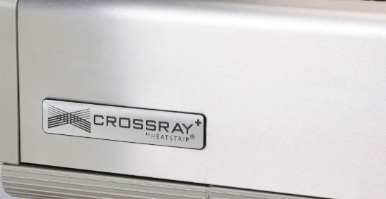 Gratar pe gaz cu 2 arzatoare infrarosu, incastrabil, gratare din fonta, Crossray by Heatstrip TCS2EU30