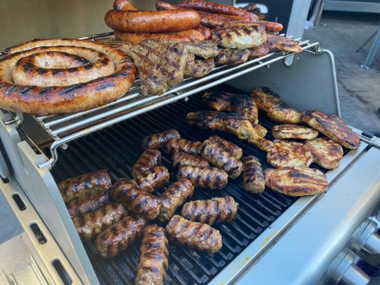 Gratar pe gaz cu 2 arzatoare infrarosu, incastrabil, gratare din fonta, Crossray by Heatstrip TCS2EU30