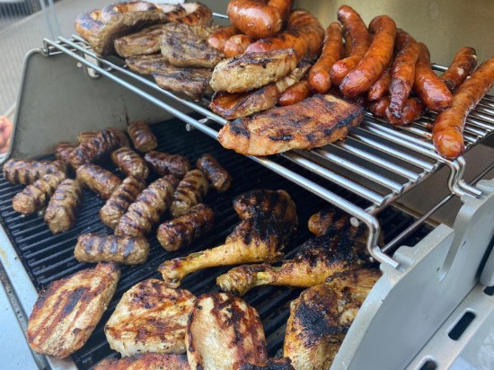 Gratar pe gaz cu 2 arzatoare infrarosu, incastrabil, gratare din fonta, Crossray by Heatstrip TCS2EU30