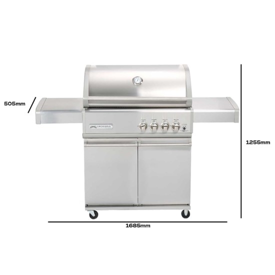 Stand pentru gratar Crossray by Heatstrip TCS4-TROLLY