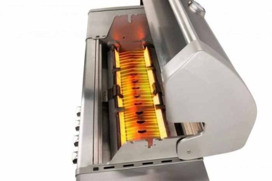 Gratar pe gaz cu 4 arzatoare infrarosu, incastrabil, gratare din fonta, Crossray by Heatstrip TCS4EU30