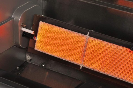 Gratar pe gaz cu 4 arzatoare infrarosu, incastrabil, gratare din fonta, Crossray by Heatstrip TCS4EU30