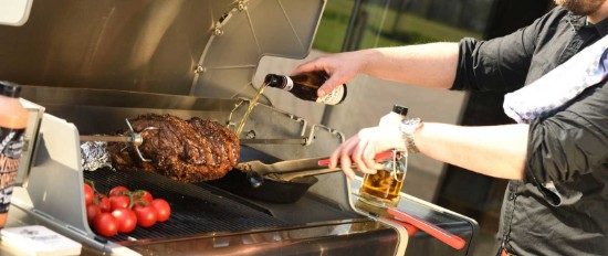 Gratar pe gaz cu 4 arzatoare infrarosu, incastrabil, gratare din fonta, Crossray by Heatstrip TCS4EU30