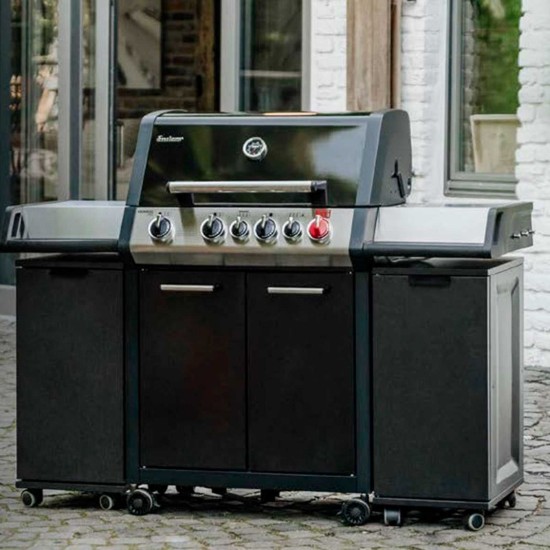 Carucior modular cu roti pentru gratar 47 x 34 x 76 cm Enders Monroe 88186