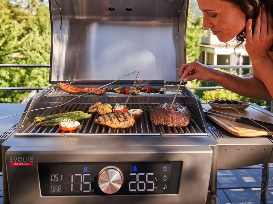 Gratar electric Char-Broil Evolve, display, grile din fonta, TRU-Infrared 140993