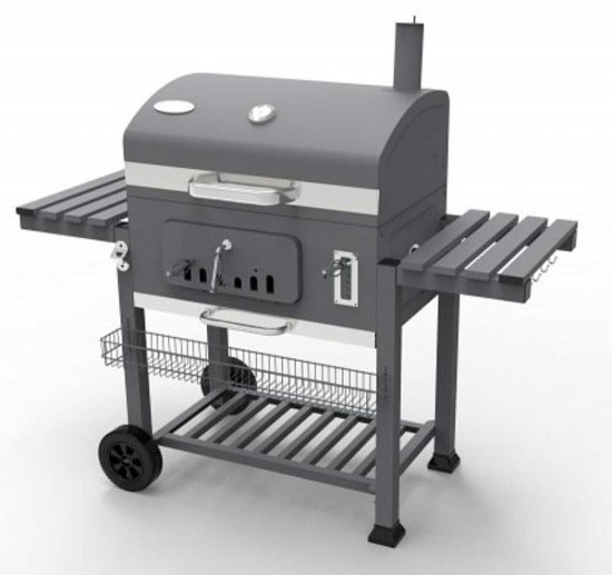 Gratar pe carbuni Activa Angular XXL 11250C, gratare din fonta 71 x 46 cm