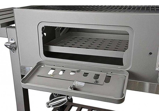 Gratar pe carbuni Activa Angular XXL 11250C, gratare din fonta 71 x 46 cm