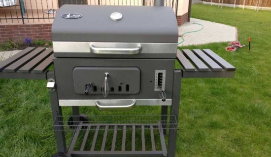 Gratar pe carbuni Activa Angular XXL 11250C, gratare din fonta 71 x 46 cm