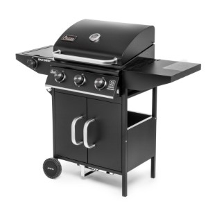 Gratar pe gaz cu 3 arzatoare din inox si arzator lateral Activa San Diego 19689GD