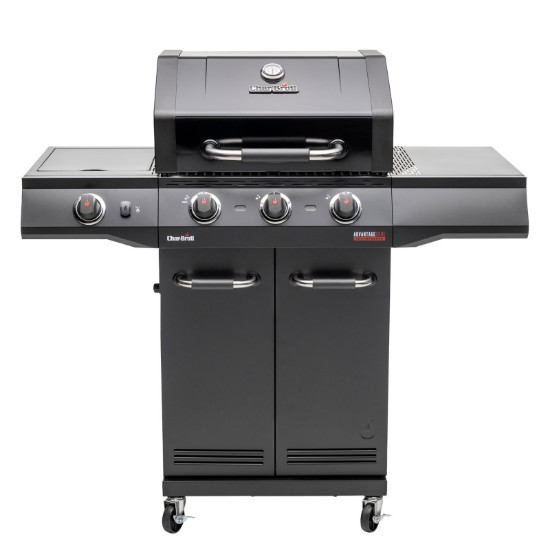 Gratar pe gaz Char-Broil Advantage Core B3 cu 3 arzatoare si arzator lateral, grile din fonta, TRU-Infrared 140970