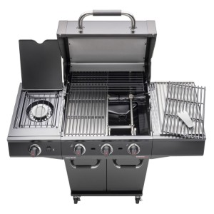 Gratar pe gaz Char-Broil Advantage Core B3 cu 3 arzatoare si arzator lateral, grile din fonta, TRU-Infrared 140970