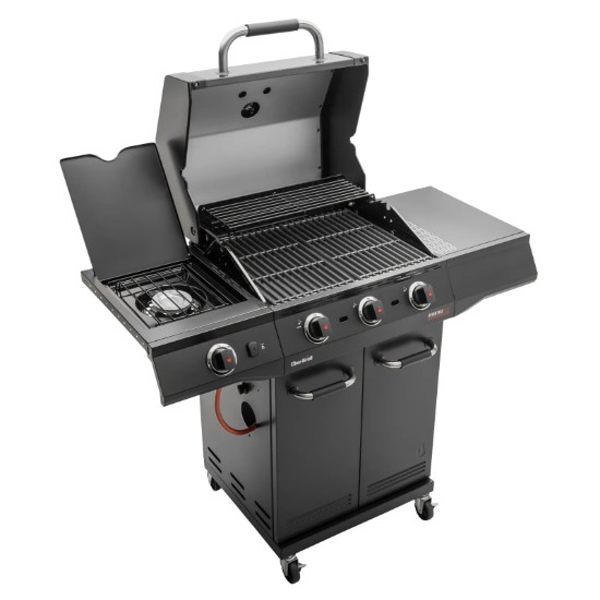 Gratar pe gaz Char-Broil Advantage Core B3 cu 3 arzatoare si arzator lateral, grile din fonta, TRU-Infrared 140970