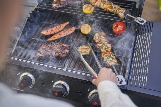 Gratar pe gaz Char-Broil Advantage Core B3 cu 3 arzatoare si arzator lateral, grile din fonta, TRU-Infrared 140970